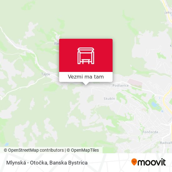 Mlynská - Otočka mapa