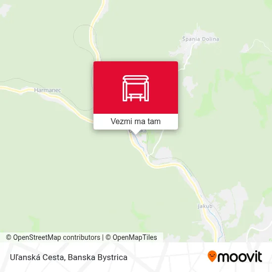 Uľanská Cesta mapa