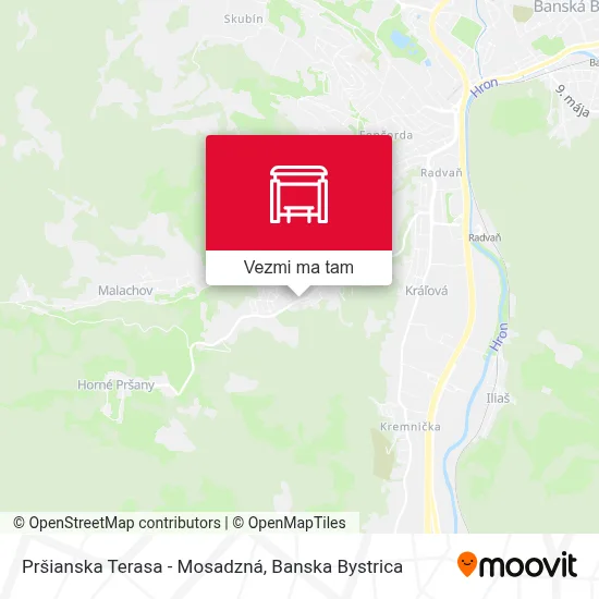Pršianska Terasa - Mosadzná mapa