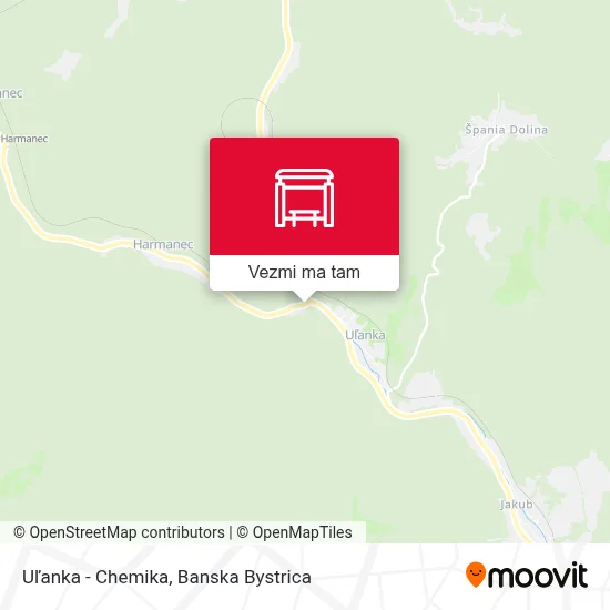 Uľanka - Chemika mapa