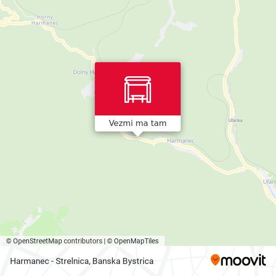 Harmanec - Strelnica mapa