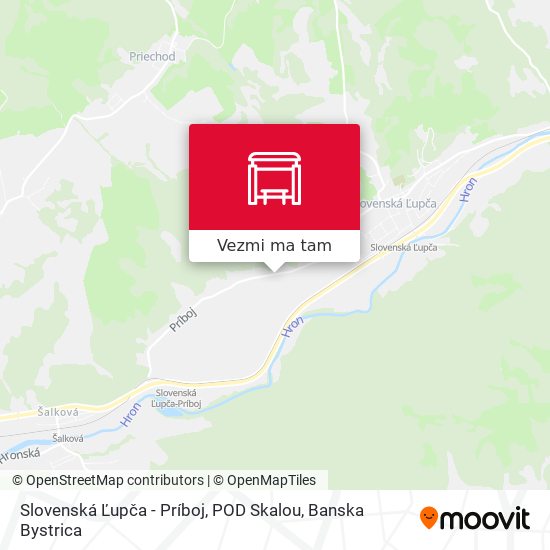 Slovenská Ľupča - Príboj, POD Skalou mapa