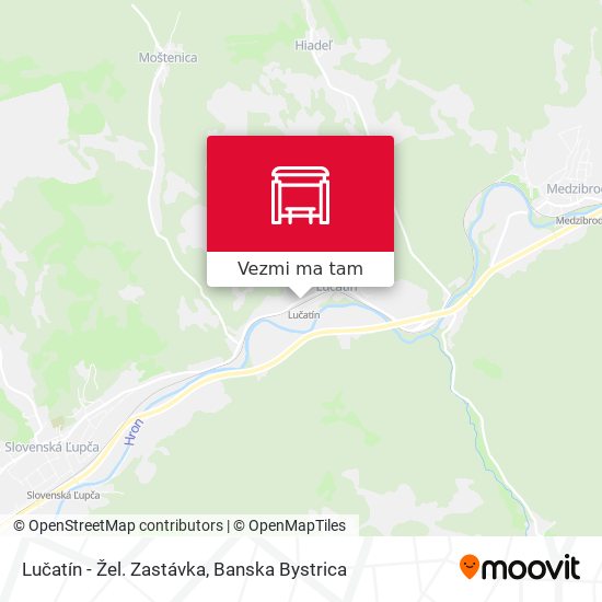 Lučatín - Žel. Zastávka mapa