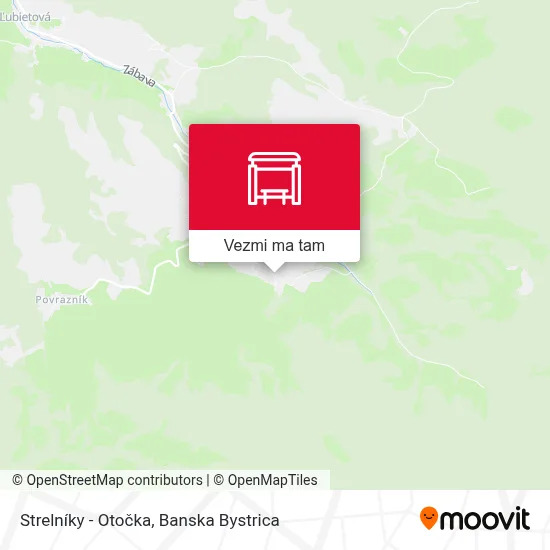 Strelníky - Otočka mapa