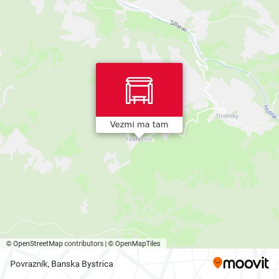 Povrazník mapa