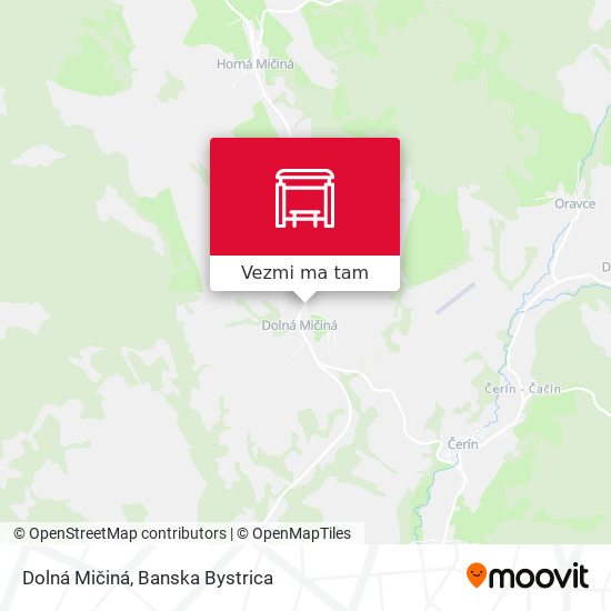 Dolná Mičiná mapa