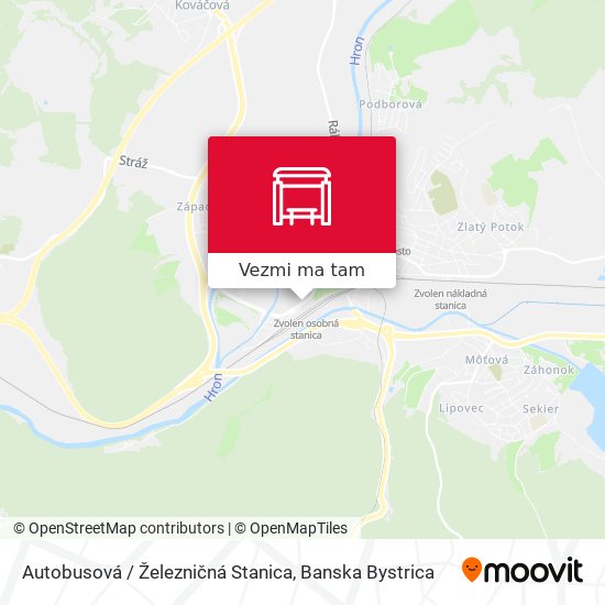Autobusová / Železničná Stanica mapa