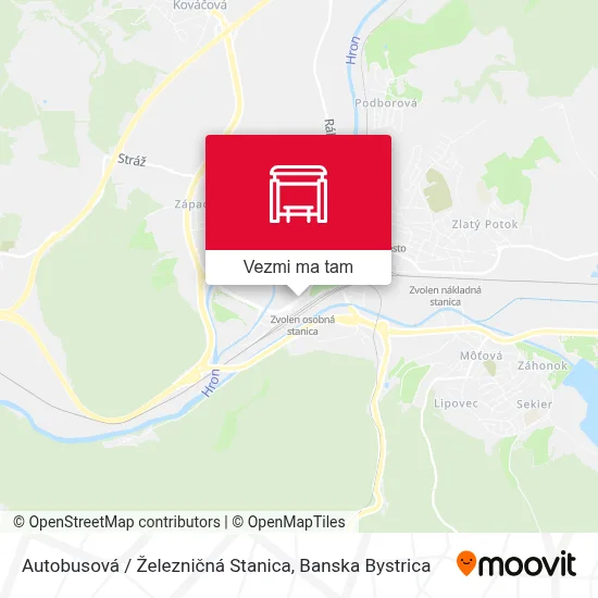 Autobusová / Železničná Stanica mapa