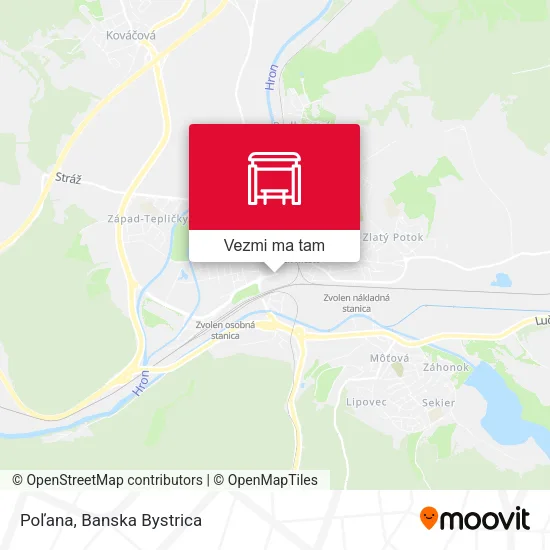 Poľana mapa