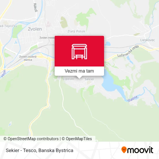 Sekier - Tesco mapa