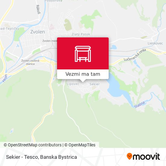 Sekier - Tesco mapa