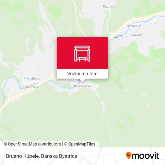 Brusno Kúpele mapa