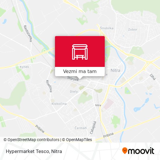 Hypermarket Tesco mapa