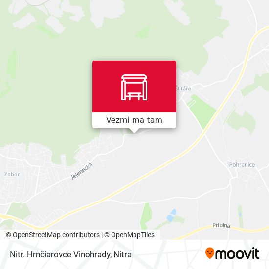 Nitr. Hrnčiarovce Vinohrady mapa