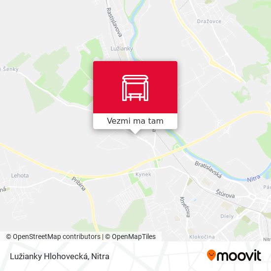 Lužianky Hlohovecká mapa