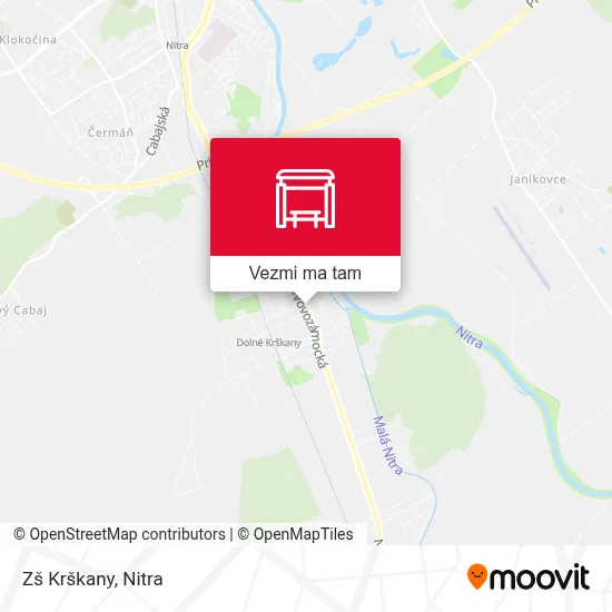 Zš Krškany mapa