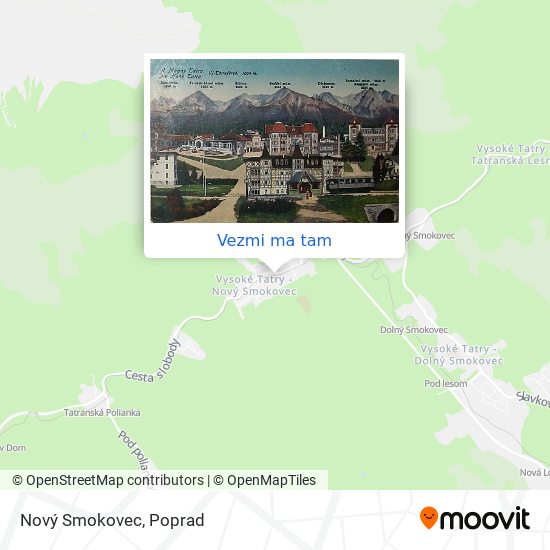 Nový Smokovec mapa