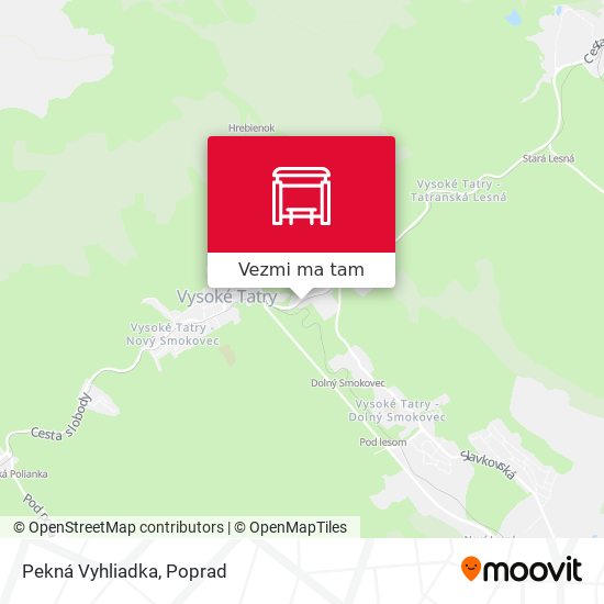 Pekná Vyhliadka mapa