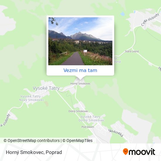 Horný Smokovec mapa