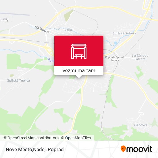 Nové Mesto,Nádej mapa