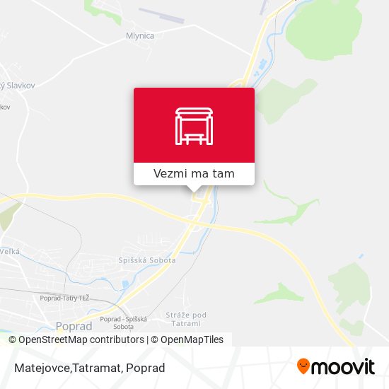 Matejovce,Tatramat mapa