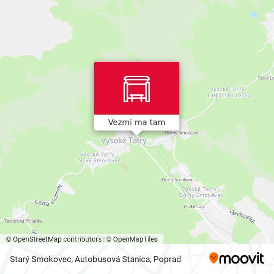 Starý Smokovec, Autobusová Stanica mapa