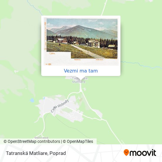 Tatranská Matliare mapa