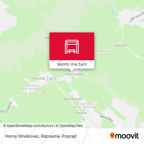 Horný Smokovec, Rázcestie mapa