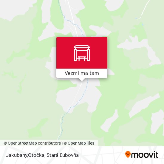 Jakubany,Otočka mapa