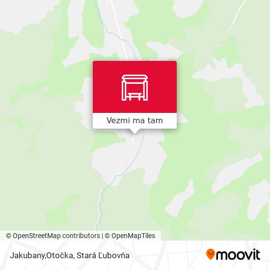 Jakubany,Otočka mapa