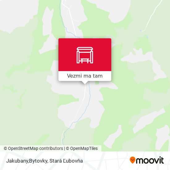 Jakubany,Bytovky mapa