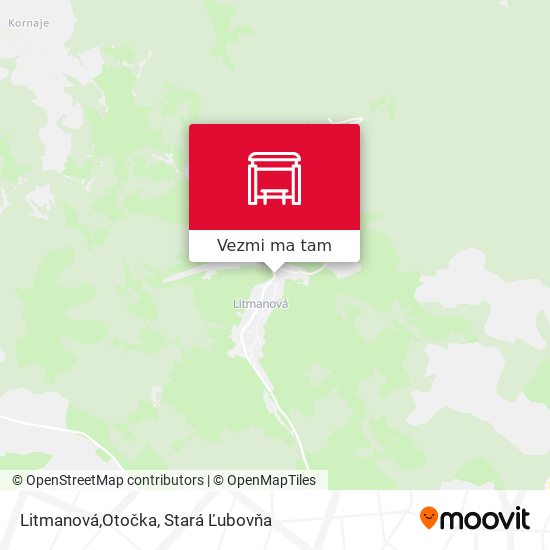 Litmanová,Otočka mapa