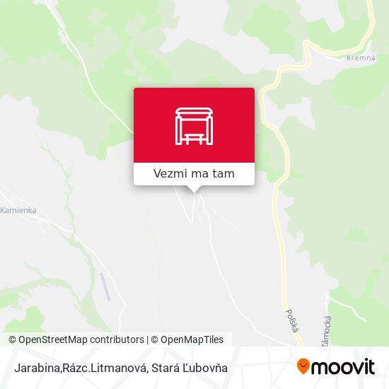 Jarabina,Rázc.Litmanová mapa