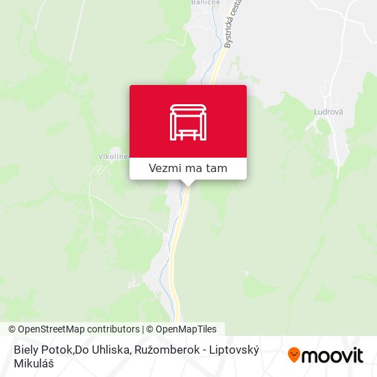 Biely Potok,Do Uhliska mapa