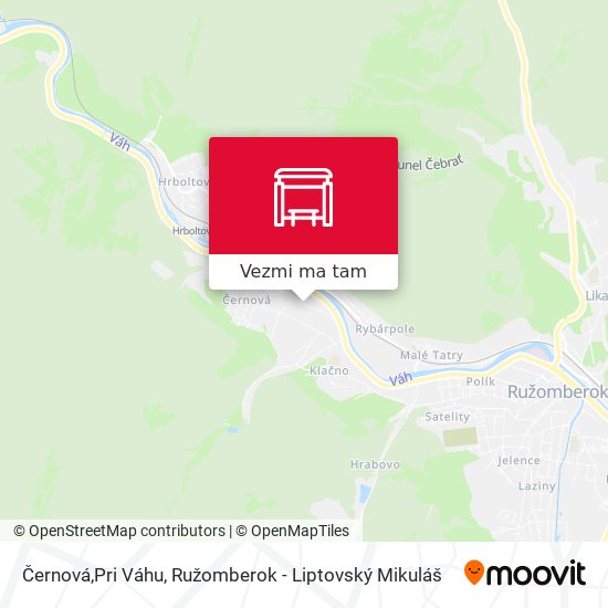 Černová,Pri Váhu mapa