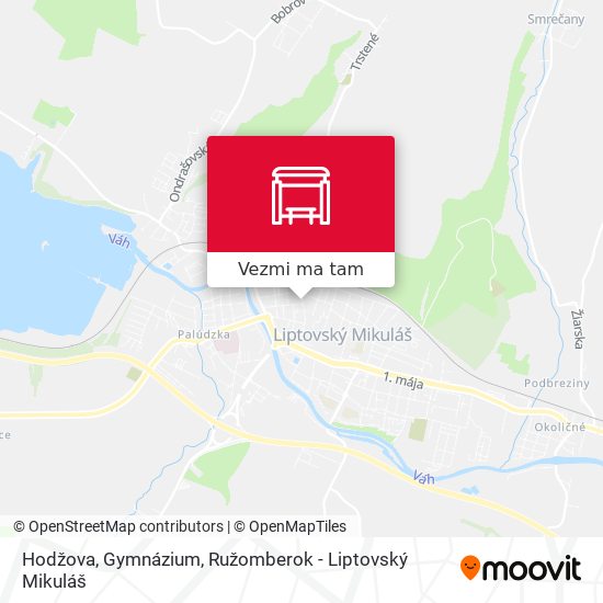 Hodžova, Gymnázium mapa