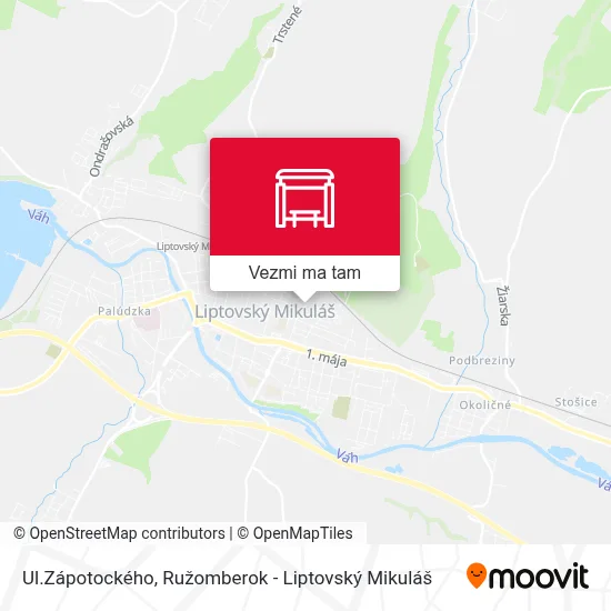 Ul.Zápotockého mapa