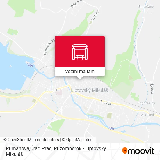Rumanova,Úrad Prac mapa