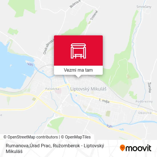 Rumanova,Úrad Prac mapa