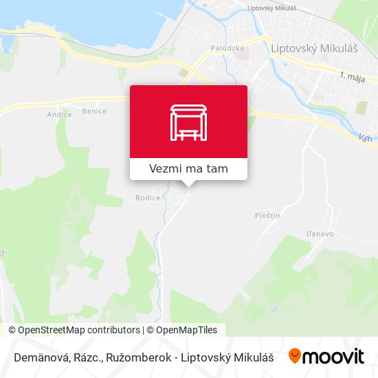 Demänová, Rázc. mapa