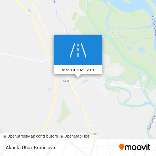 Akácfa Utca mapa