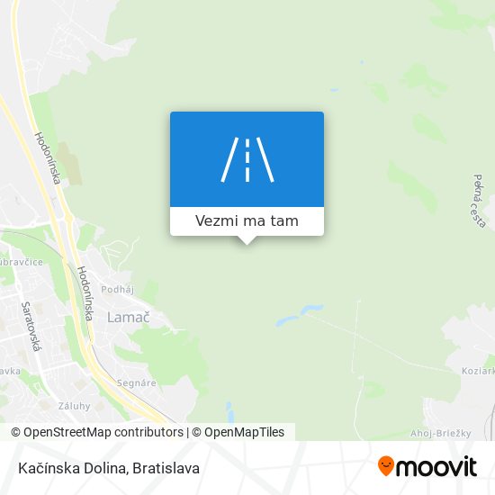 Kačínska Dolina mapa