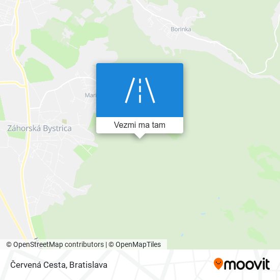 Červená Cesta mapa