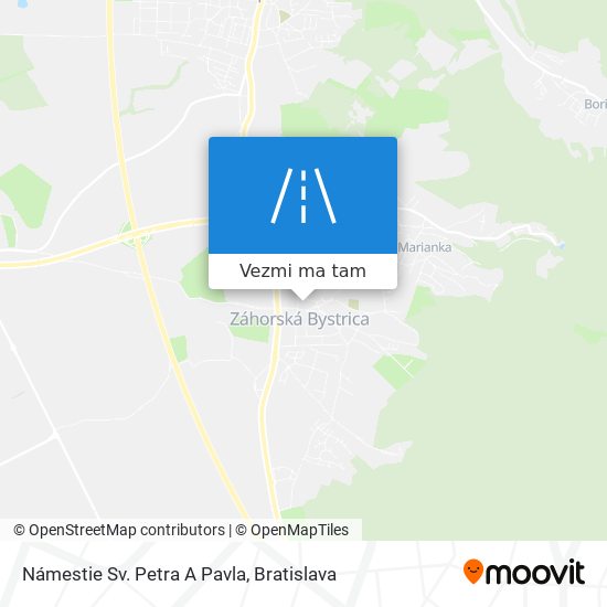 Námestie Sv. Petra A Pavla mapa