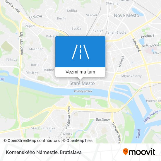 Komenského Námestie mapa