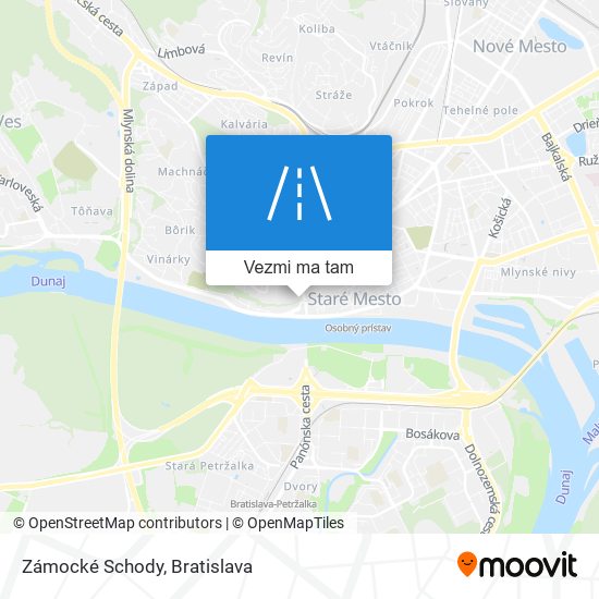 Zámocké Schody mapa