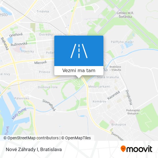 Nové Záhrady I mapa