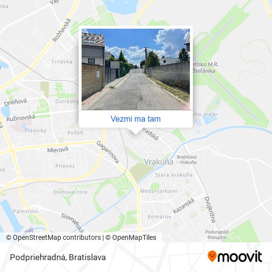 Podpriehradná mapa