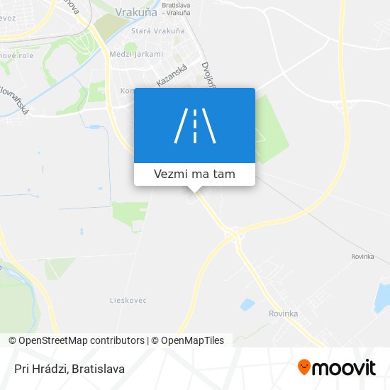 Pri Hrádzi mapa