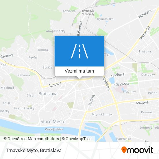 Trnavské Mýto mapa